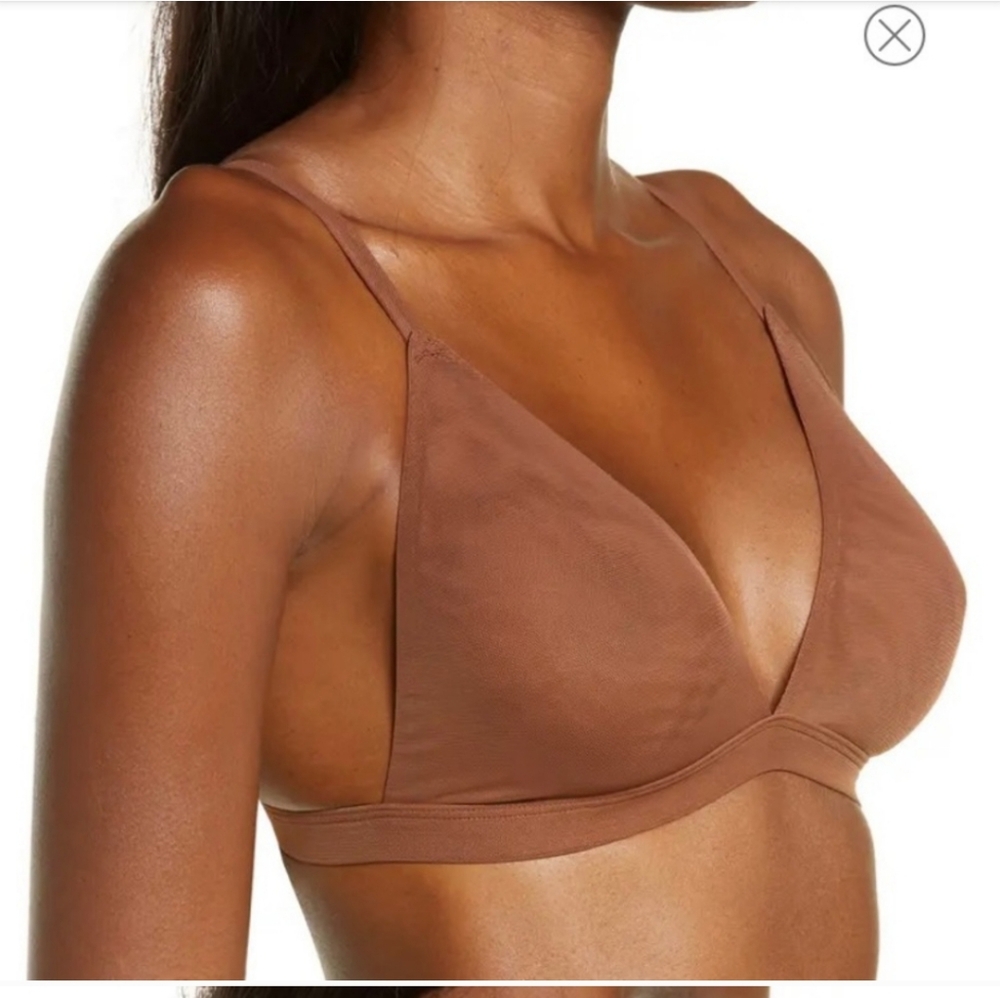 Skims Mesh Triangle Bralette - image 2